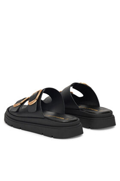 Tamaris Γυναικείες σαγιονάρες μαύρες TAMARIS-1-27239-42 003 ΜΑΥΡΟ ΔΕΡΜΑ