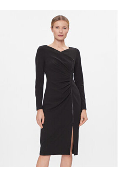 Dkny Γυναικείο Φόρεμα Κοκτέιλ DD3J1493 Μαύρο