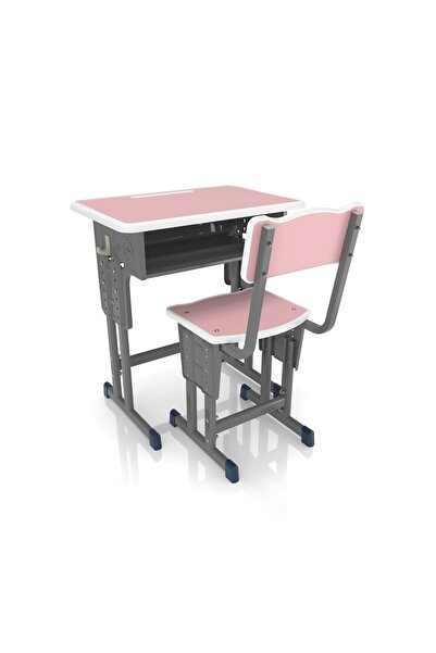 MAPLE LEAF Home Study Table and Chair Set, 60 x 40 x 76 cm, Pink