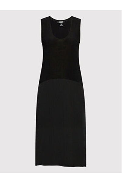 Dkny Γυναικείο Καλοκαιρινό Φόρεμα P22DAEJR Μαύρο