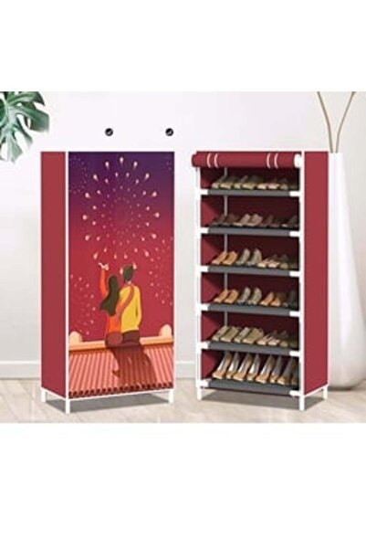 MAPLE LEAF Home 3D Fabric Shoe Cabinet 6Layer, 1003
