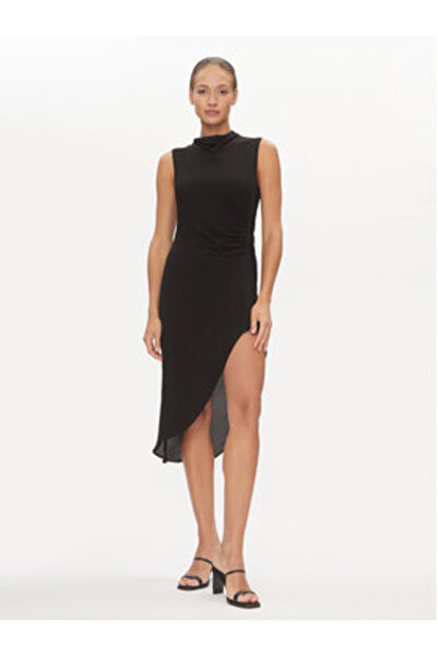 Dkny Γυναικείο Φόρεμα Καλοκαιριού D2A4B3AR Μαύρο
