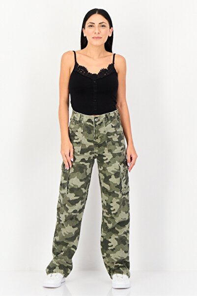 Don't Call Me Jennyfer Women Regular Fit Camouflage Cargo Pants, Multicolor