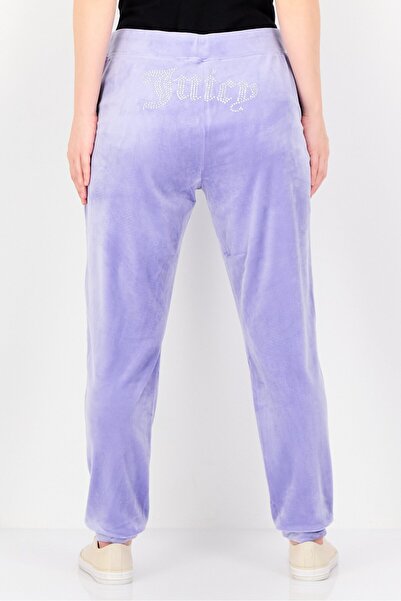 Forever 21 x Juicy Couture Women Regular Fit Brand Logo Jogger Pants, Lavender
