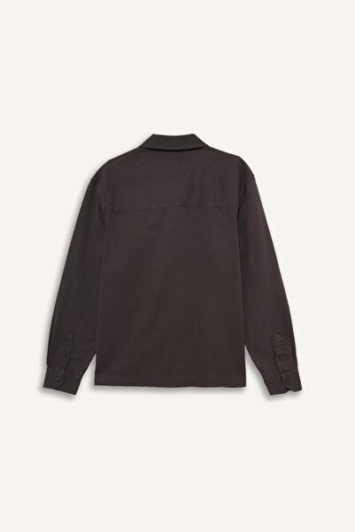 DeFacto Boxy Fit Gabardin Uzun Kollu Gömlek G3184AX25AU