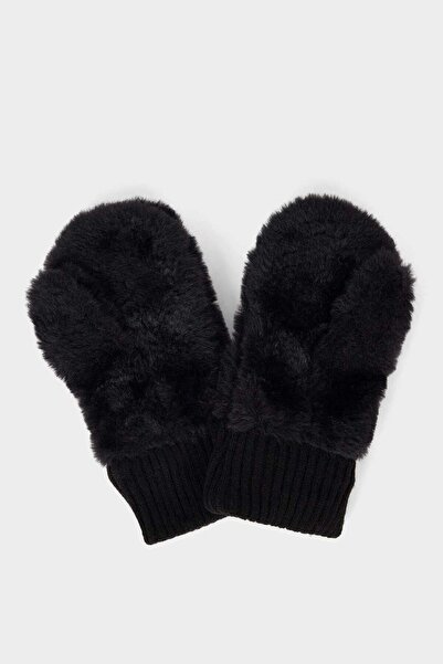 DeFacto Girl's Faux Fur Gloves F5146A825Wn