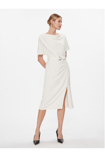 Dkny Γυναικείο Φόρεμα Casual DD3J233A Εκρού