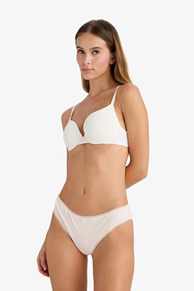 DeFacto Lace Detailed 3-Piece Brazilian Panties Fall in Love F2190Ax25Au