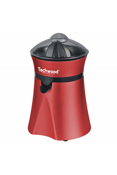 Techwood Presă de citrice TPF-35, 20W, 1 l, Pornire prin apăsare, 2 conuri, Capac transparent, Roșu
