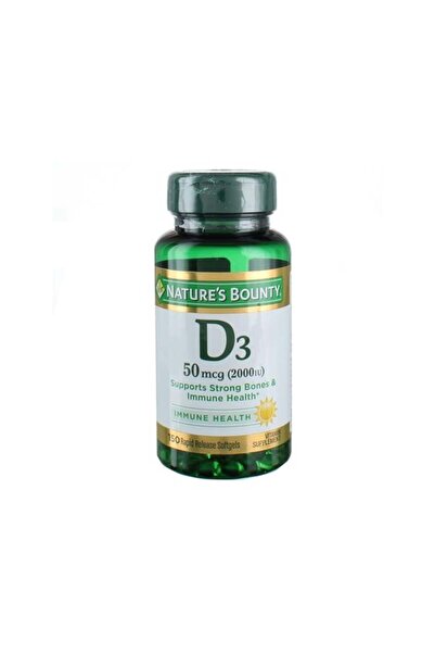 Nature's Bounty Vitamin D3 2000 IU Softgels 150 ea
