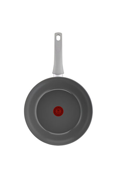 TEFAL Wok Pan C4241943 +, 28cm, Ceramic coat, Thermo-Signal&Fusion,Thermo-Spot, Induction, Gray