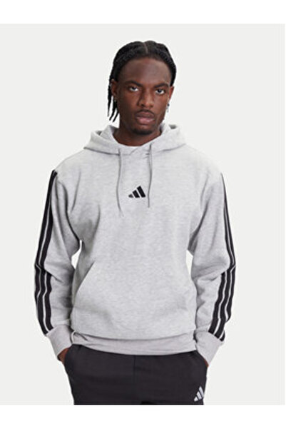 adidas Ανδρικό Φούτερ Πολύχρωμο SPORTSWEAR-JE6302 MΓΚΡΙ/ΜΑΥΡΟ