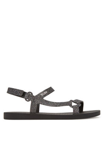 Melissa Γυναικεία Σανδάλια μαύρα MELISSA-M 36098 BF785 ΜΑΥΡΑ/ΓΚΛΙΤΕΡ ΜΑΥΡΑ