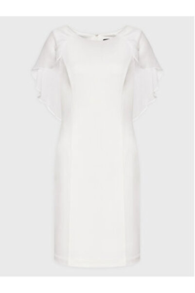Dkny Γυναικείο Φόρεμα Κοκτέιλ DD2E1839 Λευκό
