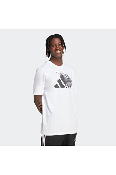 adidas Ανδρικό T-Shirt Πολύχρωμο SPORTSWEAR-JL9256 ΛΕΥΚΟ