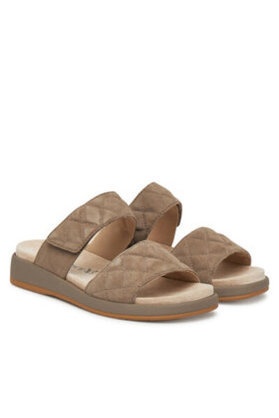 Caprice Γυναικείες σαγιονάρες καφέ CAPRICE-9-27204-44 338 MUD SUEDE