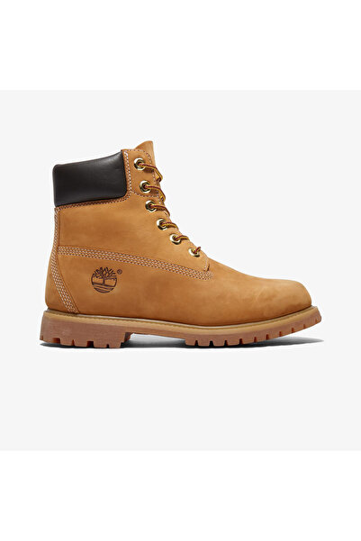 Timberland Premium 6 Inch Lace Up Kadın Krem Rengi Bot