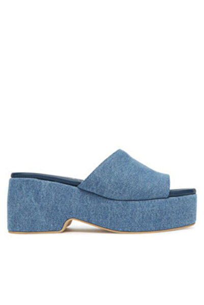 Pollini Γυναικείες σαγιονάρες μπλε POLLINI-SA28248I0MTQ0707 SABOTD.ARIA80 TES...