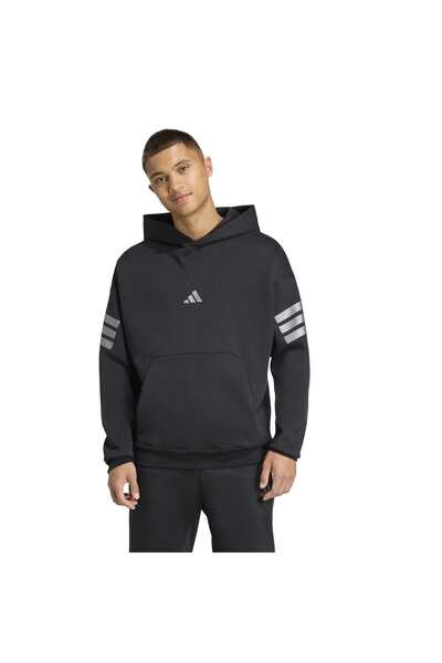 adidas Ανδρικό μαύρο φούτερ M FI 3S HD HLD JX1956