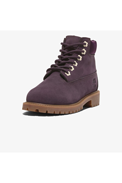 Timberland Premium 6 Inch Lace Up Çocuk Mor Bot