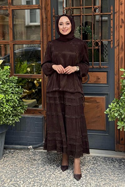 MissWhence Etekli Takım 38025 Kahve