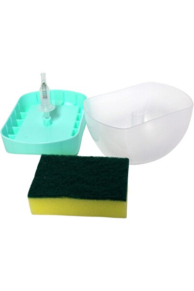 Generic 2-in-1 Kitchen Countertop Soap Dispenser & Sponge Holder Caddy | Bathroom Sink Organizer