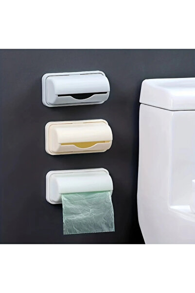 Raakmadezanmir 1 Piece Garbage Bag Dispenser Garbage Bag Organizer Attachment Adhesive Garbage Bag Attachment 1 Piece