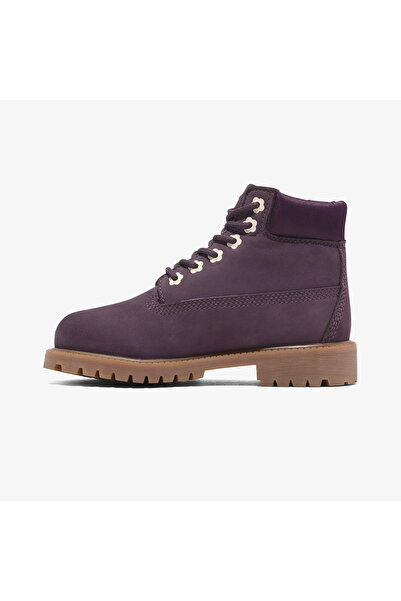 Timberland Premium 6 Inch Lace Up Çocuk Mor Bot