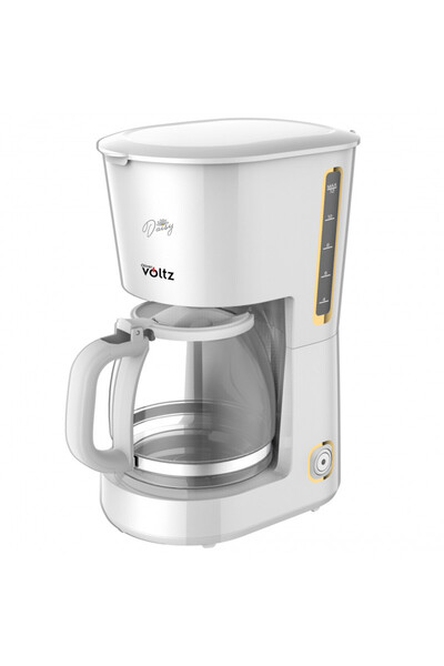 Voltz Espressor Oliver Daisy OV51170W, 700W, 1,25 l, Indicator luminos, Sistem anti-picurare, Alb