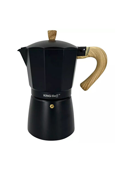Kinghoff Cafetieră cubaneză KH 1888, 12 cești, 600 ml, aluminiu, inducție, negru