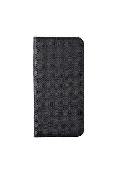 Optim Solution Husa Flip tip carte pentru Realme 8, Piele PU, Inchidere Magnetica, Smart Soft Close, Negru