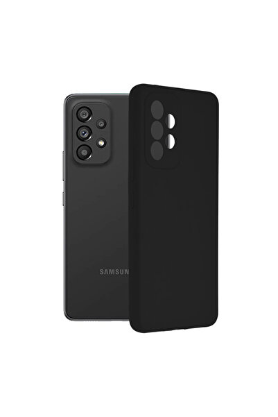 Optim Solution Husa din silicon pentru Samsung Galaxy A53, Microfibra, Protec...