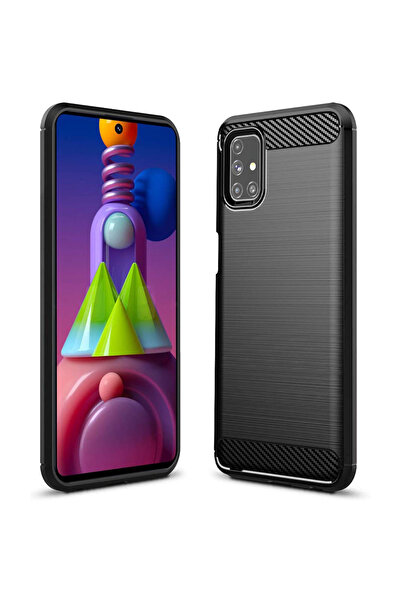 Optim Solution Husa Carbon Resistance pentru Samsung Galaxy M51, Fiber Design...