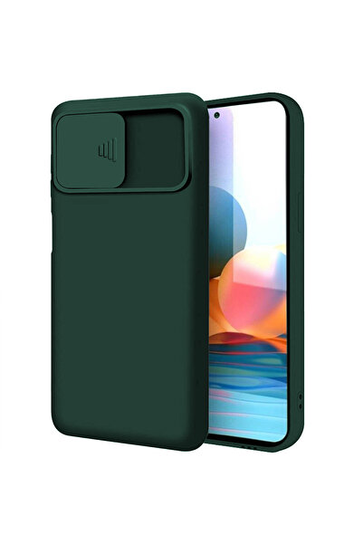 Optim Solution Husa de silicon pentru Xiaomi Redmi 10, Anti Spy, Lens Slide, ...