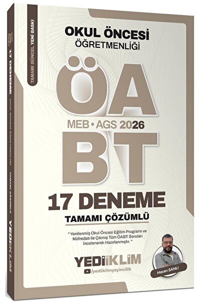 Yediiklim Yayınları Yediiklim 2026 MEB AGS ÖABT Okul Öncesi Öğretmenliği Tama...