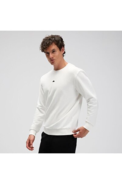 Ellesse Em556-Of Men's Basic Sweatshirt - Off-White