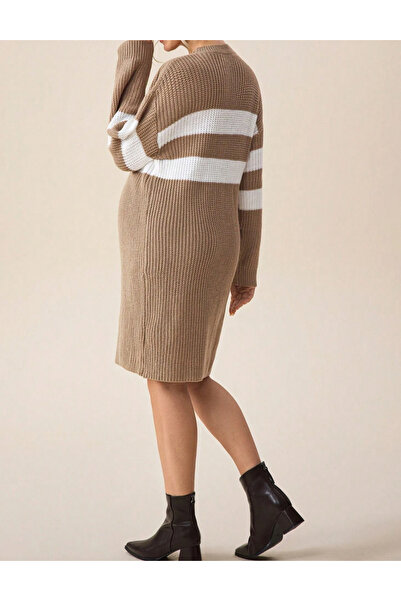 Sheya midi dress, beige