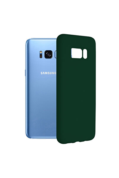 Optim Solution Husa Protectie Double Structure pentru Samsung Galaxy S8 Plus, Microfibra, Verde Oxford