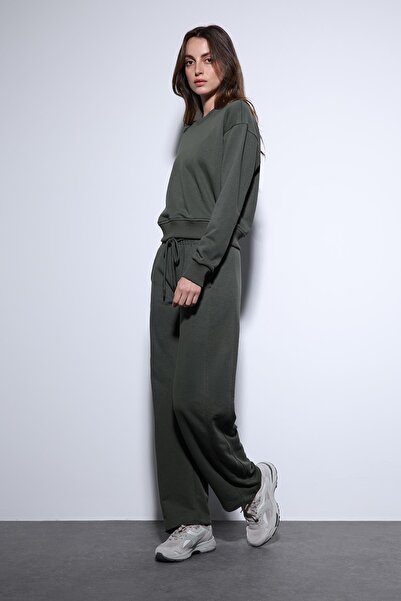 Antioch Khaki Basic Straight Leg Women's Sweatpants