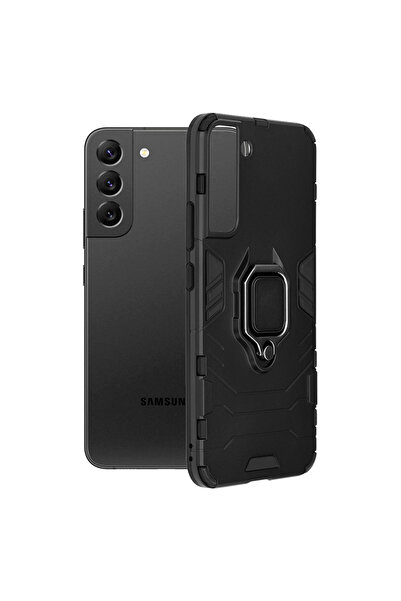 Optim Solution Husa Armor Ring pentru Samsung Galaxy S22 Plus, Army Shield, I...