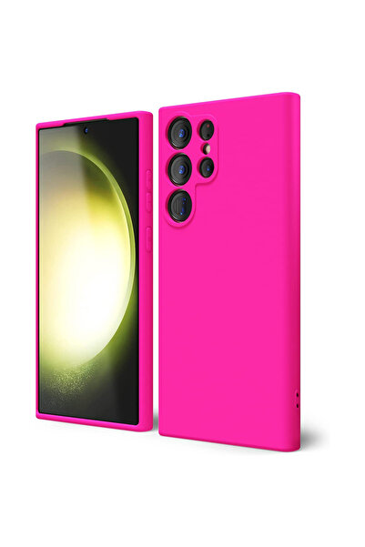 Optim Solution Husa silicon pentru Samsung Galaxy S23 Ultra, Protectie Camera...