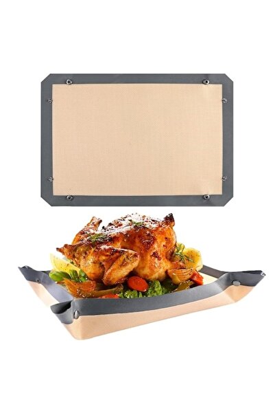 VALA Tavă copt silicon VALA® 2în1 MAT, fără BPA, rezistentă căldură, reutiliz...