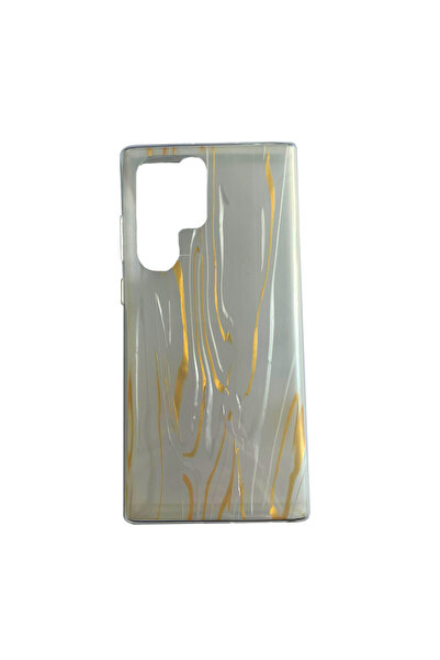 Optim Solution Силиконов калъф 3 в 1 за Samsung Galaxy S22 Ultra, мраморен пр...