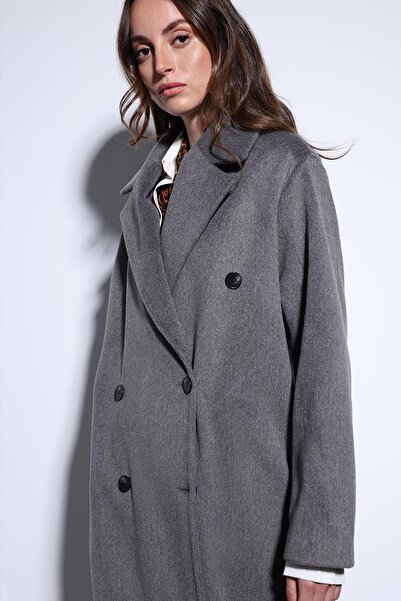 Antioch Anthracite Double Breasted Women's Coat