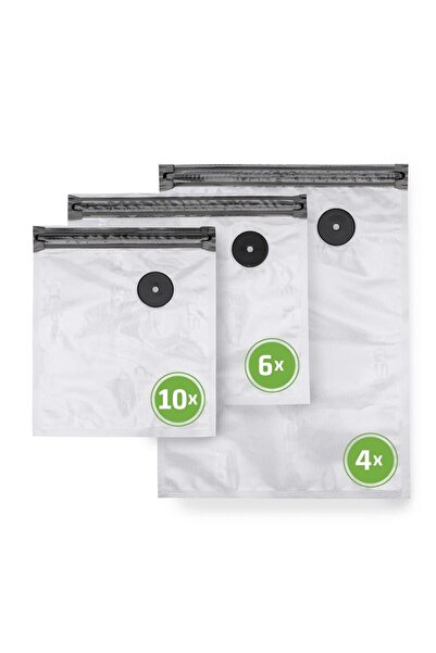 CASO Germany Set de saci vidați Zip 20x23/26x23/26x35, - 01243