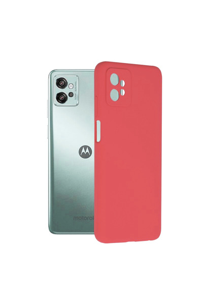 Optim Solution Husa din silicon pentru Motorola Moto G32, Microfibra, Protect...