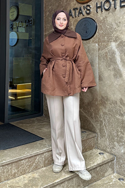 Ovn. معطف أروين المخملي - أسمر