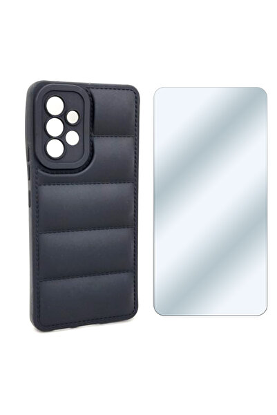 Optim Solution Set Folie si Husa tip Puffer pentru Samsung Galaxy A53 5G, Cam...