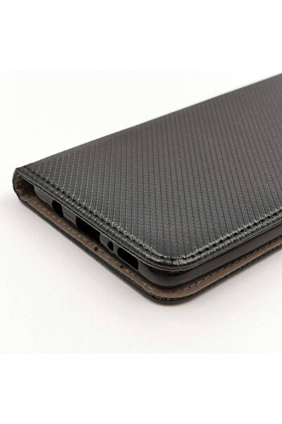 Optim Solution Flip Leather Case for HTC 10 Lifestyle, Texture Design, Wallet Pocket, Black