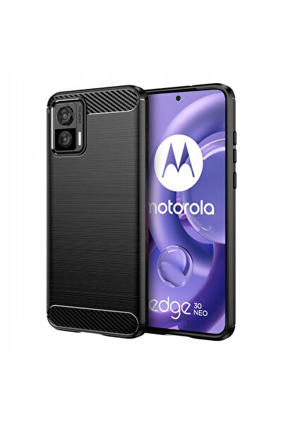 Optim Solution Husa Carbon compatibila cu Motorola Edge 30 Neo, New Carbon De...